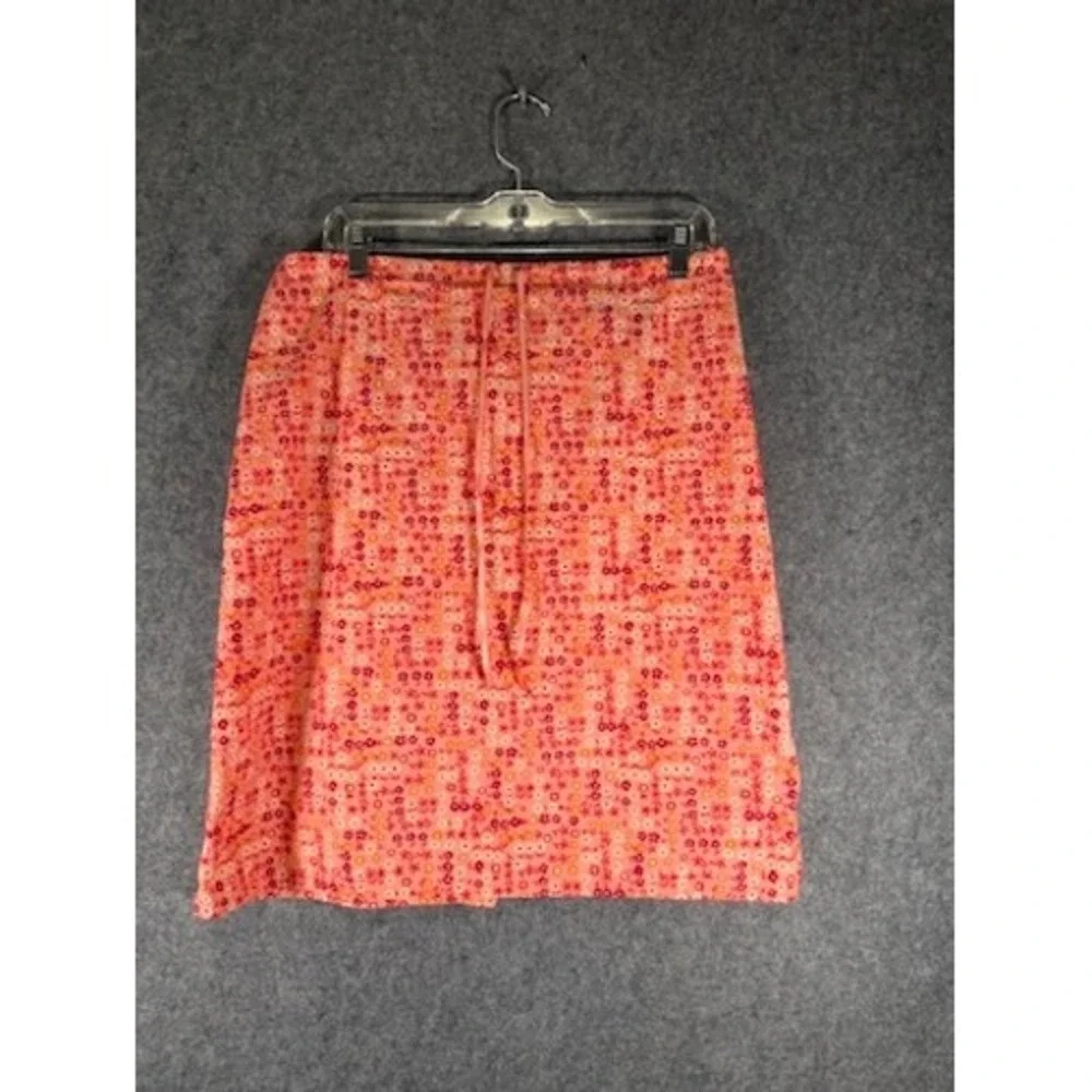 Xhilaration Womens Medium Pink Floral Cotton‎ Mini Skirt Drawstring  Y2K Cottage